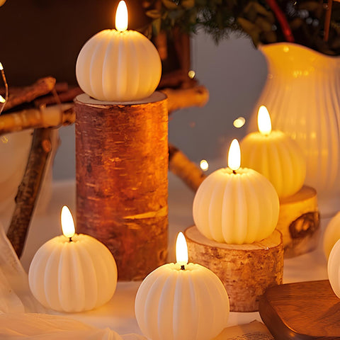 Realistic Flameless LED Candle Set with Flickering Flame Effect for Home Decor