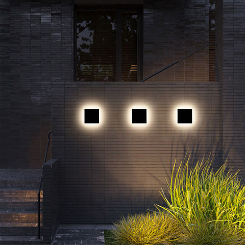 LED Outdoor Wall Light with Motion Sensor for Patios and Gardens