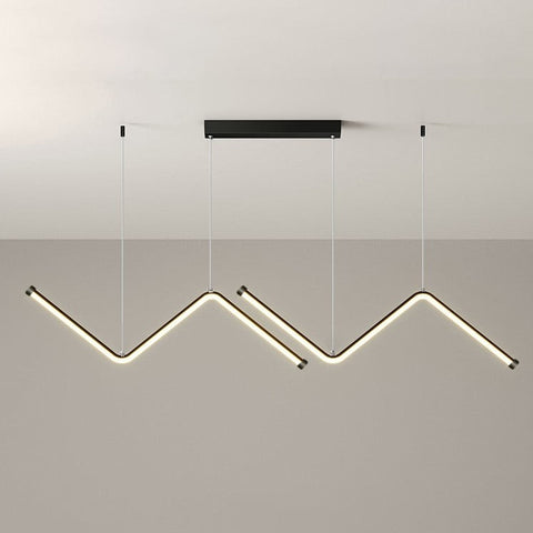 Linear LED Pendant Light for Kitchen Island and Dining Room Lighting