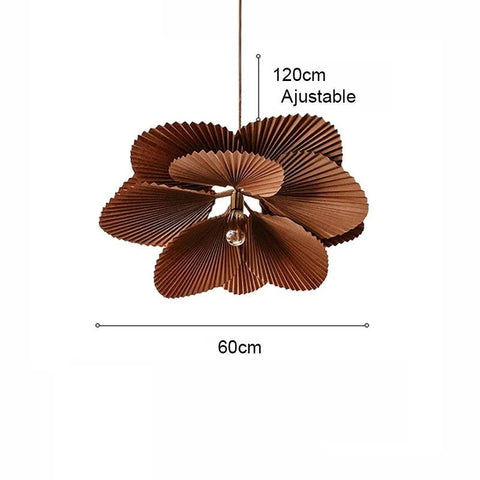 Floral Paper Pendant Light for Bohemian Dining and Living Rooms
