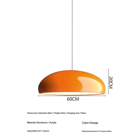 Pendant Light with Italian-Style Metal Shade
