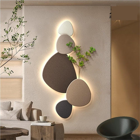 Modern Organic LED Wall Light with Indirect Ambient Lighting for Contemporary Interiors