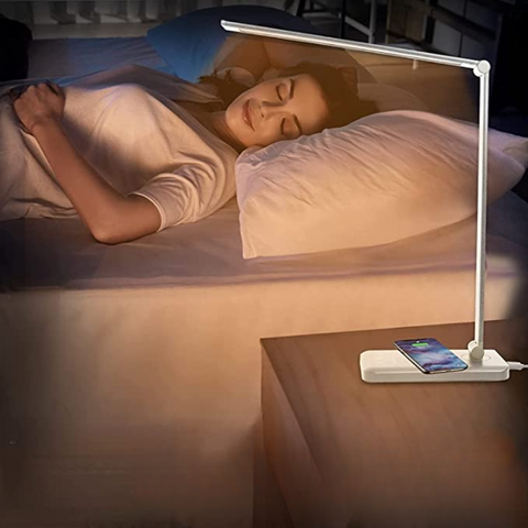 Adjustable LED Desk Lamp with Touch Controls, Dimmable Settings and USB Port