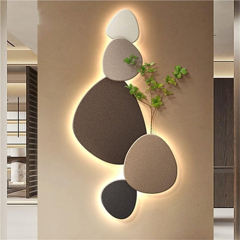 Modern Organic LED Wall Light with Indirect Ambient Lighting for Contemporary Interiors
