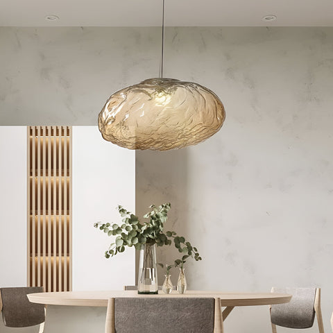 Organic Glass Cloud Pendant Light