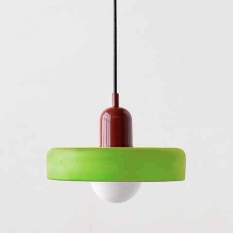 Bauhaus Glass Pendant Light with Adjustable Suspension for Modern Interiors