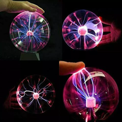 Plasma Ball Night Light with Colorful Electric Filaments — product view