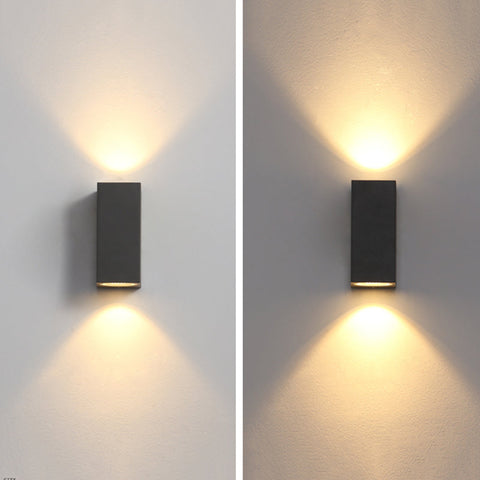 Up and Down Outdoor Wall Light with Sensor for Garden and Hallway