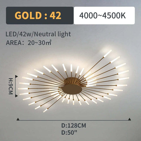 Starburst Multi-Arm LED Ceiling Light