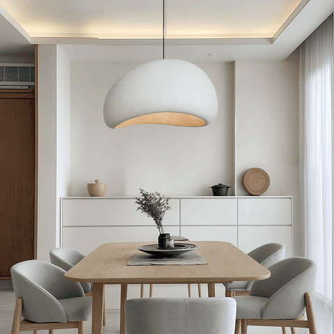 Sculpted Bouclé Pendant Ceiling Light
