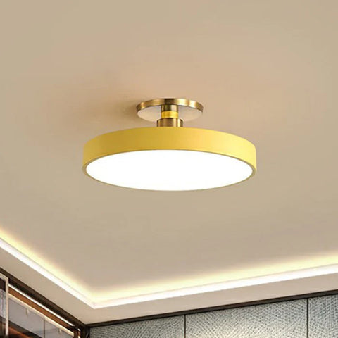 Round Acrylic LED Ceiling Light with Nordic Design