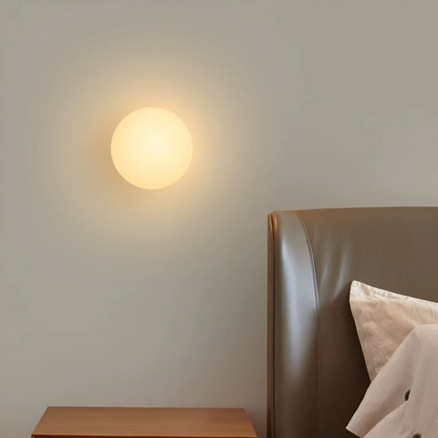 Minimalist Glass LED Wall Light for Warm Ambient Lighting