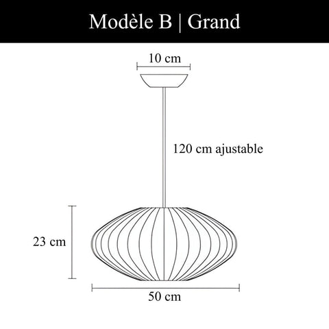 Japandi Silk Pendant Light for Calm Dining Rooms and Living Spaces