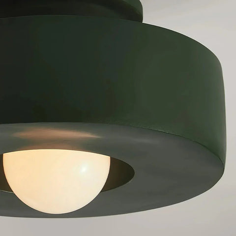 Ceiling Light with Layered Resin Form and Nordic LED Design