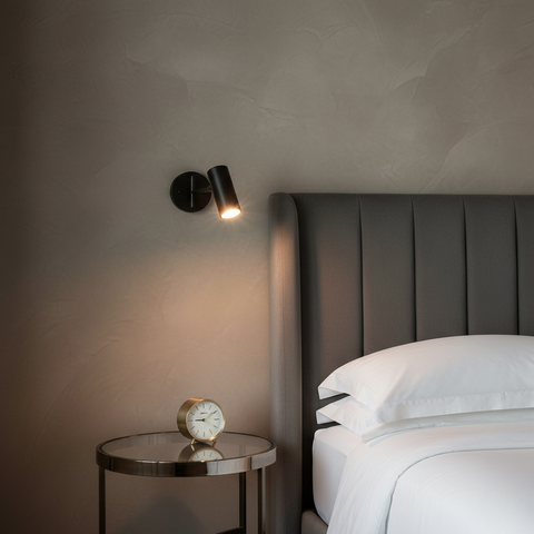 Wall Sconce with Adjustable Arm and Cylindrical Metal Shade