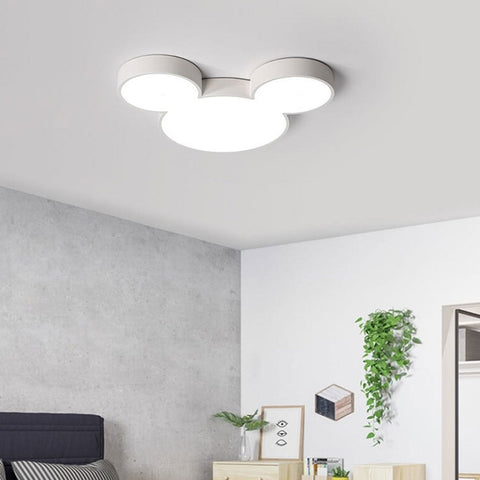 Cartoon Mouse-Ear LED Flush Mount Ceiling Light — product view