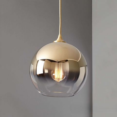 Modern Glass Globe Pendant Light for Dining Rooms and Kitchen Islands