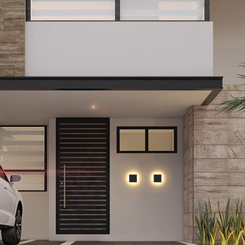 LED Outdoor Wall Light with Motion Sensor for Patios and Gardens