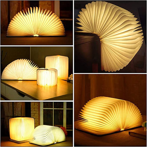 Rechargeable Foldable LED Book Lamp for Portable Ambient Lighting