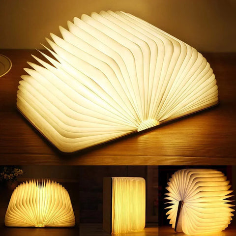 Rechargeable Foldable LED Book Lamp for Portable Ambient Lighting