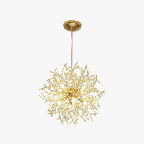 Branching Crystal Chandelier for Dining and Living Room Lighting