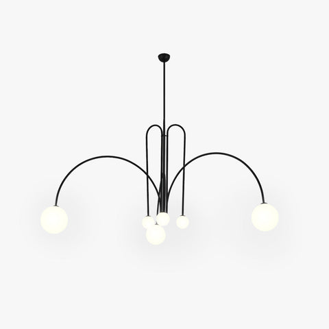 Multi-Light Globe Chandelier for Dining and Living Room Lighting
