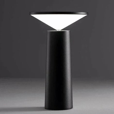 Minimalist Rechargeable LED Table Lamp with 360° Rotating Head and Dimmable Light