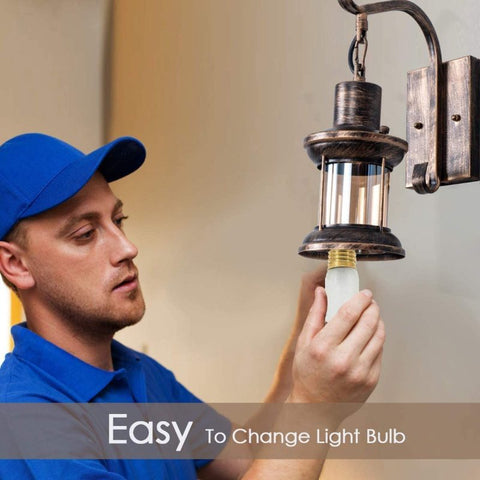 Industrial Metal Wall Sconce for Bedroom and Living Room Lighting
