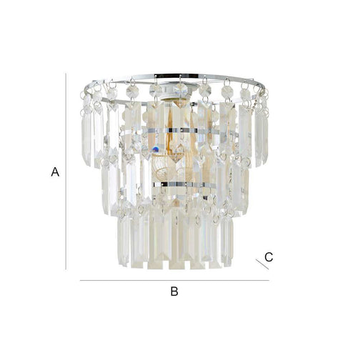 Traditional Crystal Tiered Pendant Light
