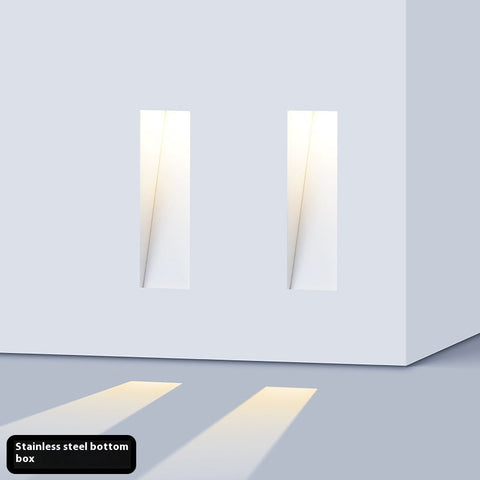 Stainless Steel LED Stair Wall Light with Frameless Modern Design