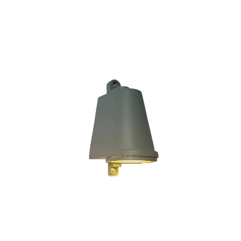 Outdoor Wall Light with Bell Shade and Focused LED Beam