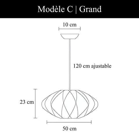 Japandi Silk Pendant Light for Calm Dining Rooms and Living Spaces