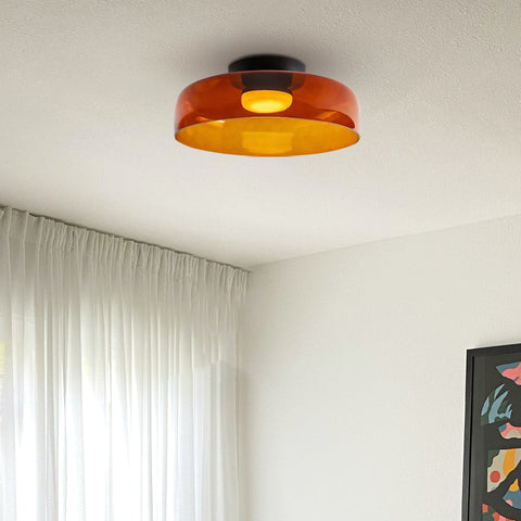 Modern Layered Glass LED Ceiling Light for Contemporary Living Spaces