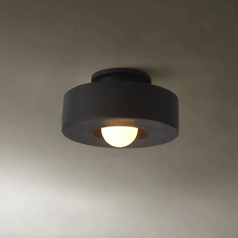 Ceiling Light with Layered Resin Form and Nordic LED Design