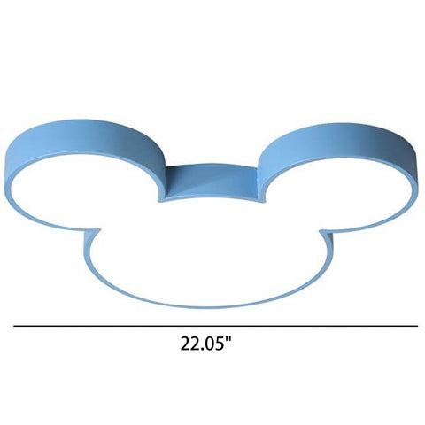 Cartoon Mouse-Ear LED Flush Mount Ceiling Light — product view