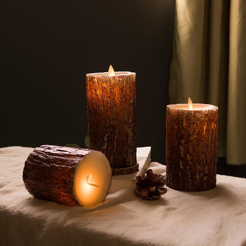 Realistic Flameless LED Candle Set with Flickering Flame Effect for Home Decor