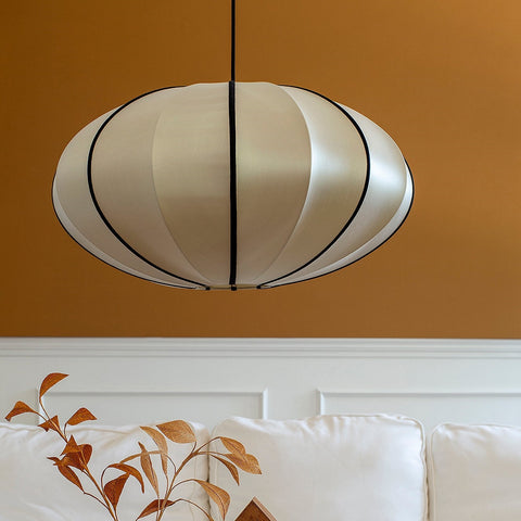 Pendant Light with Silk Veil Shade