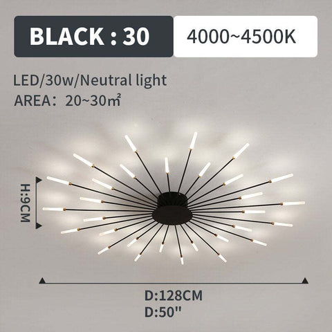 Starburst Multi-Arm LED Ceiling Light