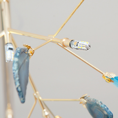 Branch-Style Glass Chandelier for Bedrooms and Living Room Lighting