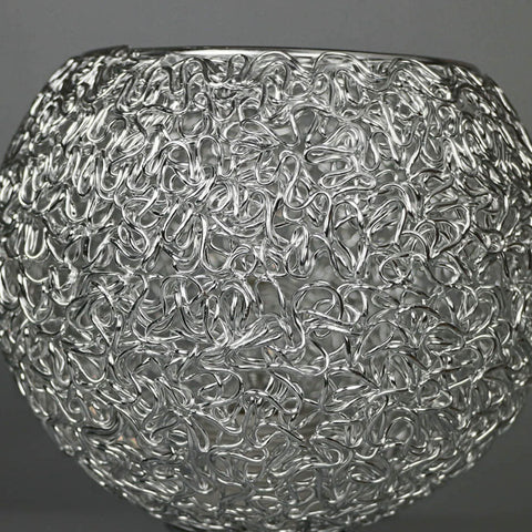 Textured Metal Semi-Flush Ceiling Light with Rounded Shade