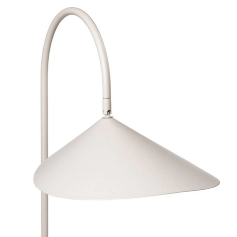 Iron Arum Wall Sconce with Curved Shade