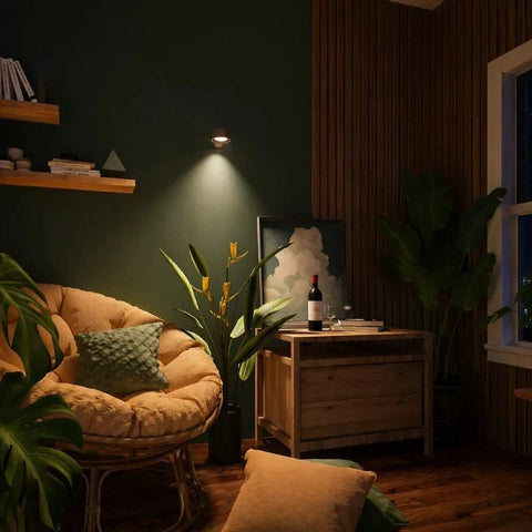 Cordless Magnetic Wall Light with 360-Degree Rotation