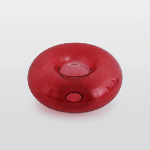 Amber Glass Globe Flush-Mount Ceiling Light