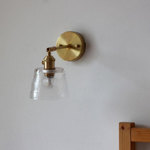 Adjustable Wall Sconce with Glass Shade