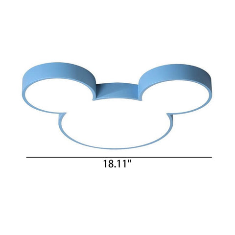 Cartoon Mouse-Ear LED Flush Mount Ceiling Light — product view