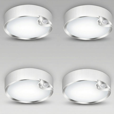 Ceiling Light with Motion Sensor and Battery-Powered LEDs