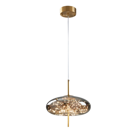 Pendant Light with Modern Glass Shade