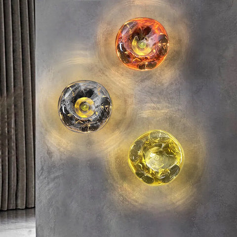 Sculptural Acrylic Wall Sconce for Bedroom and Living Room Lighting