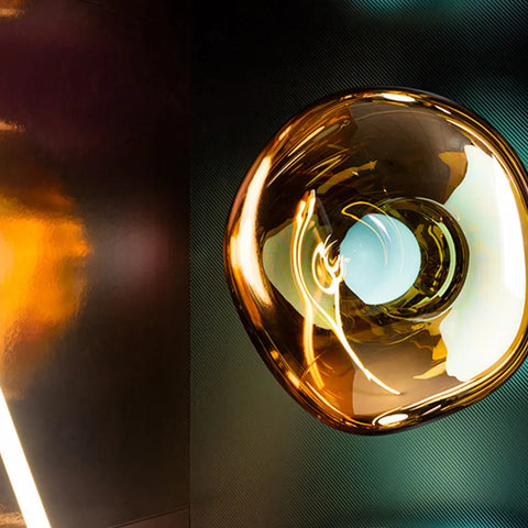 Sculptural Acrylic Wall Sconce for Bedroom and Living Room Lighting