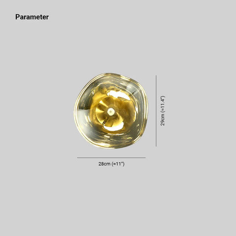 Sculptural Acrylic Wall Sconce for Bedroom and Living Room Lighting